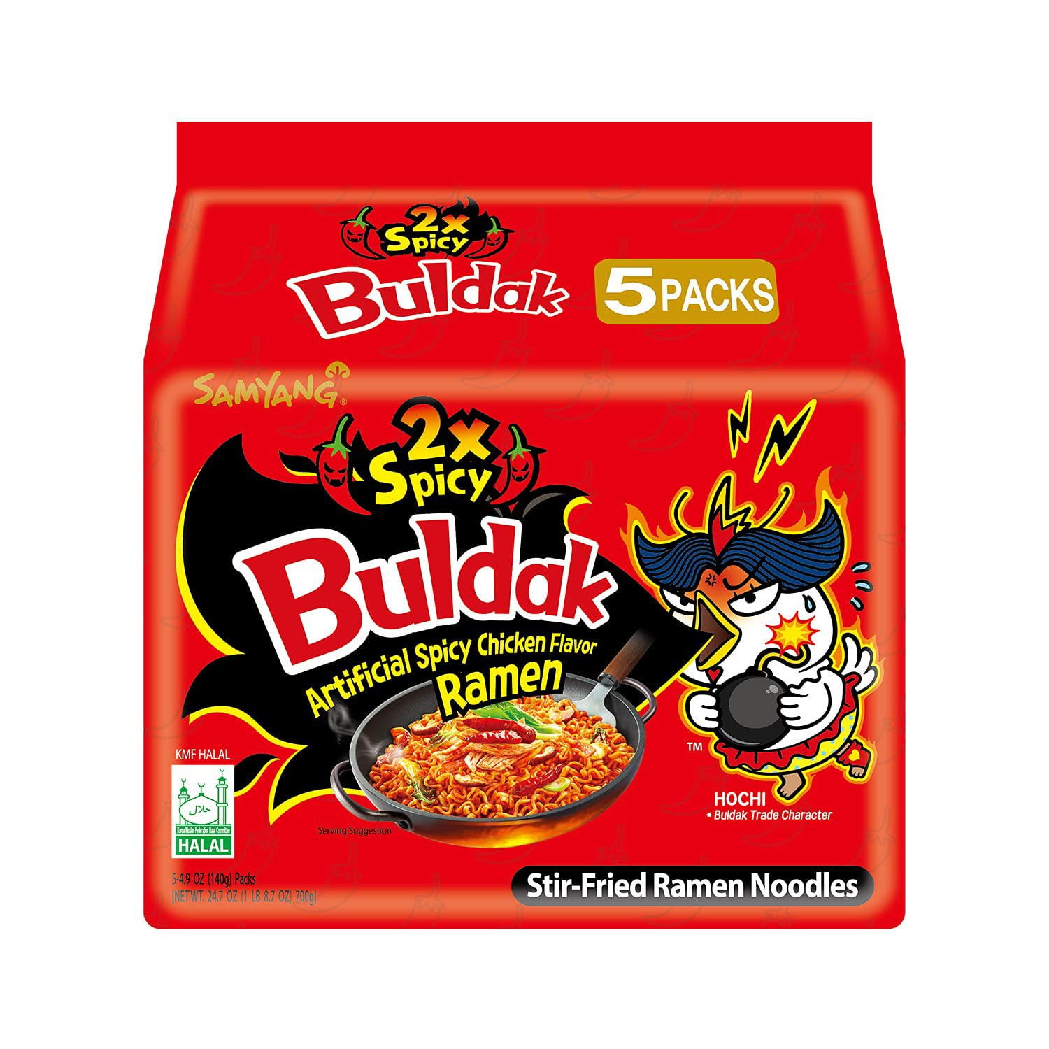 Samyang Buldak Spicy Ramen, Hot Chicken Ramen, GHH1Korean Stir