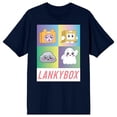 thumbnail image 4 of LankyBox Character Charms Crew Neck Short Sleeve Navy Women's T-shirt-3XL, 4 of 7