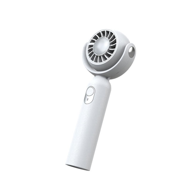 Billuyoard Ventilador de mano eléctrico de verano, 3 velocidades, vientos potentes, refrigeración por aire portátil, ventiladores recargables Electrodomésticos Blanco