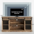 thumbnail image 6 of Furmax TV Stand for TVs up to 65", Rustic Oak, 6 of 7