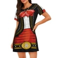 thumbnail image 1 of Balery CHARRO SUIT Camisón de manga corta con cuello redondo para mujer, cómodo y elegante., 1 of 6