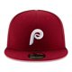 thumbnail image 3 of Gorra New Era Philadelphia Phillies Filadelfia Plana Guinda, 3 of 5