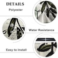 thumbnail image 5 of Baocicoo Sage Green Shower Curtain Sets Black Lines Art Abstract Leaves Shower Curtain for Bathroom Hostel Hotel Decorations Rustic Washable Fabric Waterproof Shower Curtain with Hooks 72x72 Inches, 5 of 6