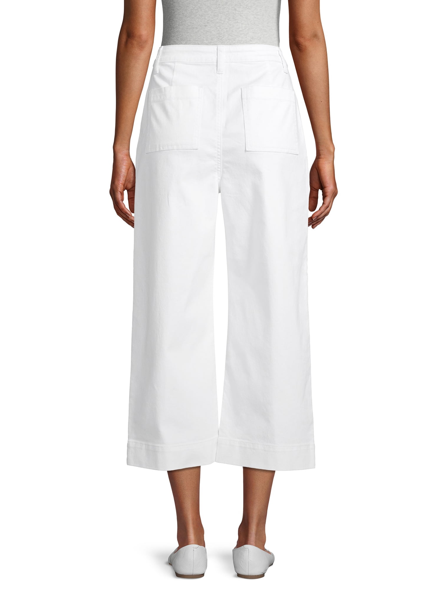 Time and Tru Wide Leg Capri Jeans 