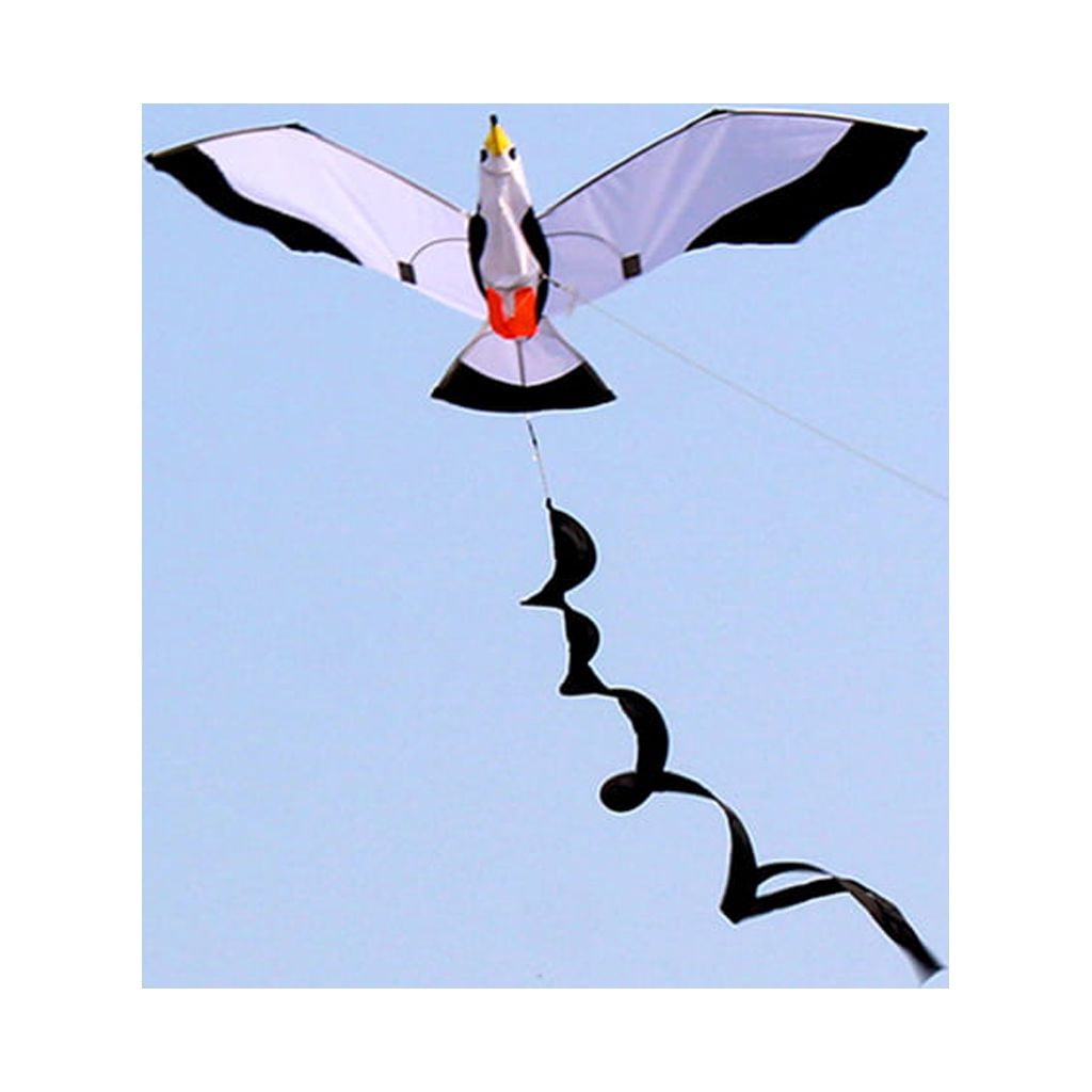 Axioma Vivid Seagull Kite Animal Large Huge Wingspan Single Line Kites for Outdoor Games Flying Toys