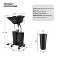 thumbnail image 2 of Artist Hand Portable Adjustable Shampoo Bowl with Electric Pump, Hair Washing Station, 2 Buckets, Drain Hoses, High-Pressure Sprayer, Foot Pedal Switch, 2 of 9