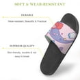 thumbnail image 3 of GZHJMY Stylish Slides for Women Men, Cartoon Little Girl Best Friend Soft Flexible Slip-on Sandals Slippers, 3 of 7