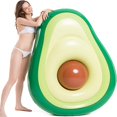 thumbnail image 2 of Inflatable Avocado Pool Float Seashell Floatie with Ball Water Fun Large Blow Up Summer Beach Swimming Floaty Party Toys Lounge Raft for Kids Adults, 2 of 7