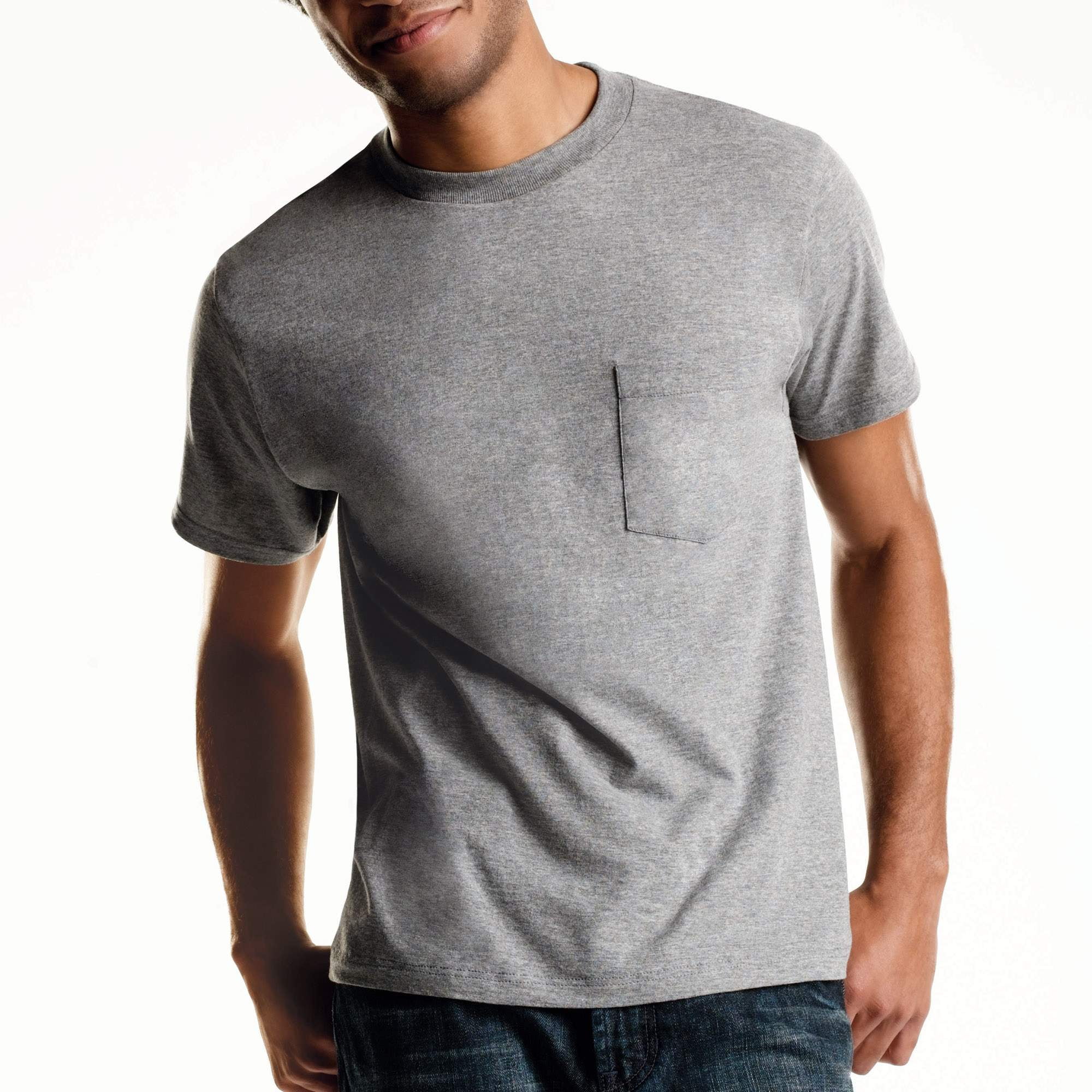 Hanes - Men's Big & Tall ComfortSoft Dyed Pocket T-Shirts ...