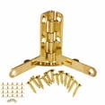 thumbnail image 2 of Charnière à 90° Support d'Angle Ressort Charnière pour petits bijoux Wine Case Watch Box Couvercle en bois(d'or), 2 of 8