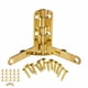 thumbnail image 2 of 20 piezas bisagra de resorte de soporte de ángulo de 90° para joyería pequeña, caja de vino, caja de reloj, tapa de madera (dorada), 2 of 10