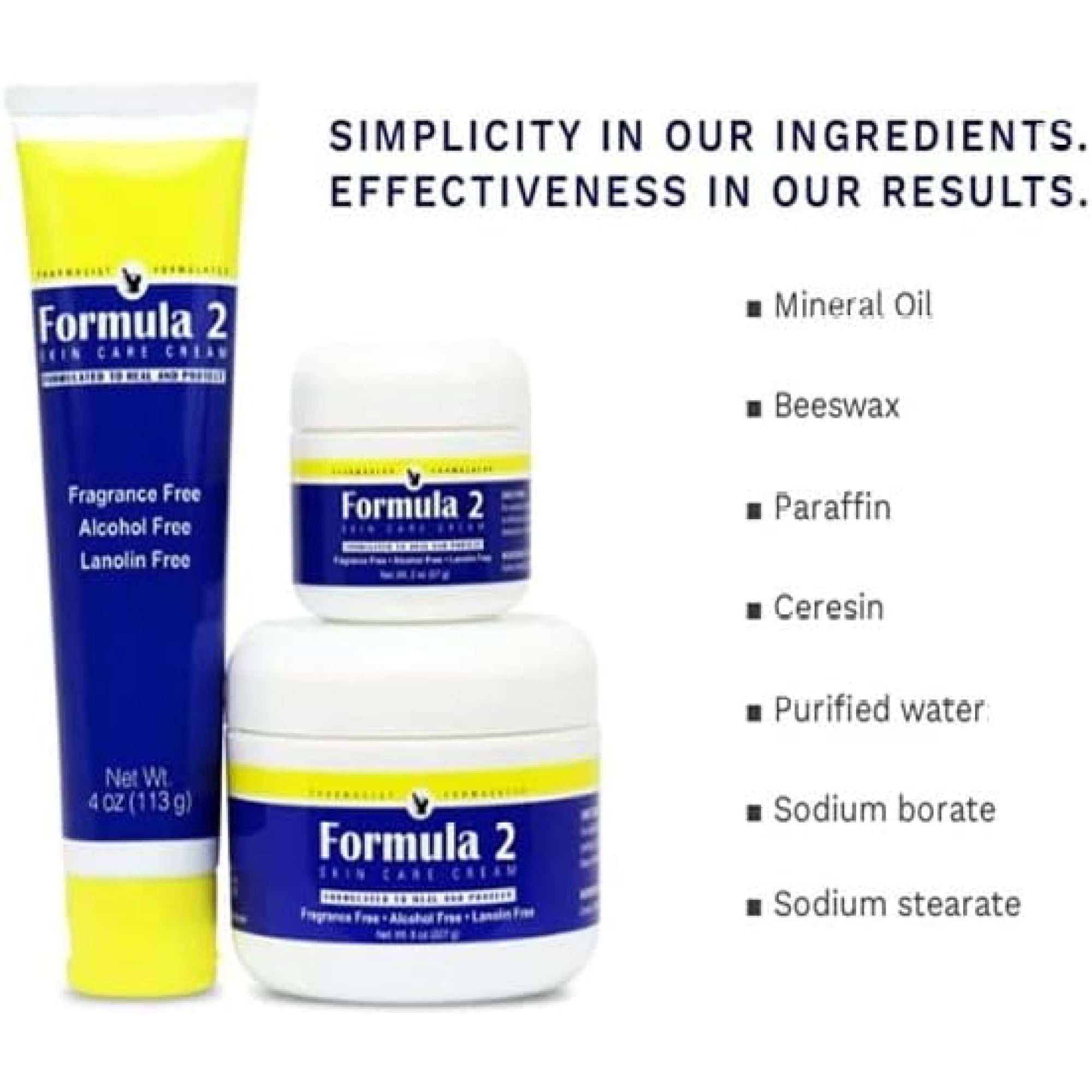 Formula 2 Unscented Multi-Purpose Alcohol-Free Cream, 8 oz