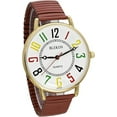 thumbnail image 5 of Blekon Original Women Super Large 43mm White Face Stainless Steel Stretch Band Watch Analog Display, 5 of 6