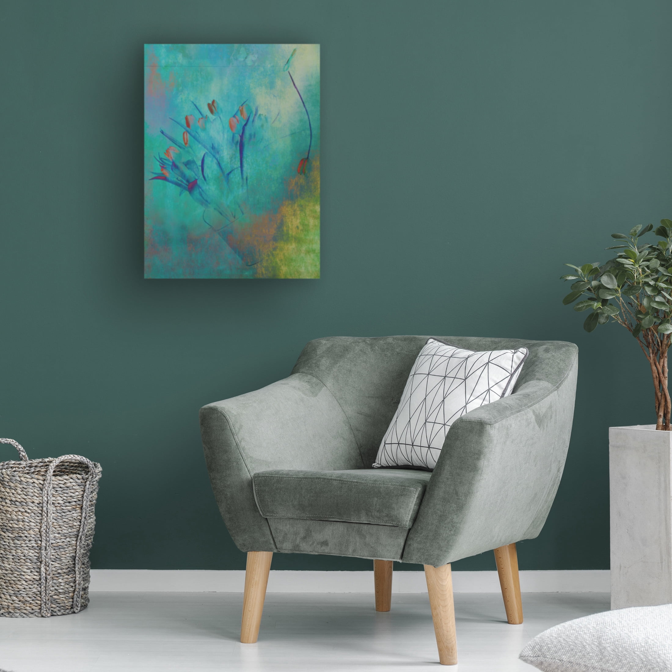 Canvas Wall Art - Delphine Devos 'Tulips 2 ' Wall Art for Living Room, Bedroom, or Office D?cor by Trademark Fine Art - 18 x 24 Inches
