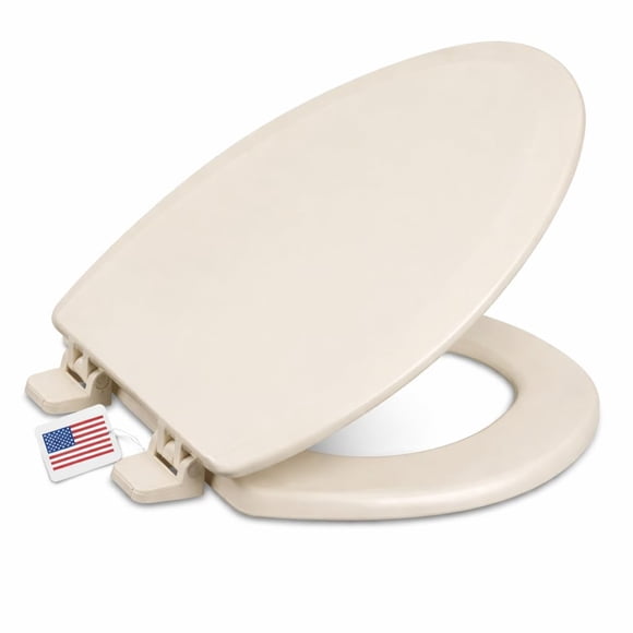 Centoco Heavy-Duty Elongated Toilet Seat, Wood Co