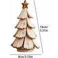 thumbnail image 3 of ARVOV Vintage Lighted Christmas Tree Figurine, Mini Tabletop Centerpiece, Glowing LED Lights, Festive Holiday Decor, Nostalgic Winter Pines Gift for Women,Men's, Indoor Home Keepsake, 3 of 7