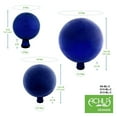thumbnail image 5 of Achla Designs 6 Inch Gazing Glass Globe Sphere Garden Ornament, Blue, 5 of 7