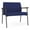 Blue, variant on Mystic Reception Waiting Room Bariatric Chair / Charcoal Steel / Black
