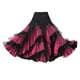 thumbnail image 4 of Falda de baile flamenca larga de tul elegante para mujer Negro rosa rojo, 4 of 8