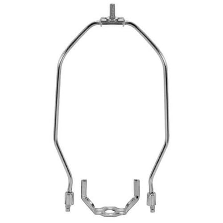 7 Inch Heavy Duty Harp Fitter For Lamp Shades Polished Nickel