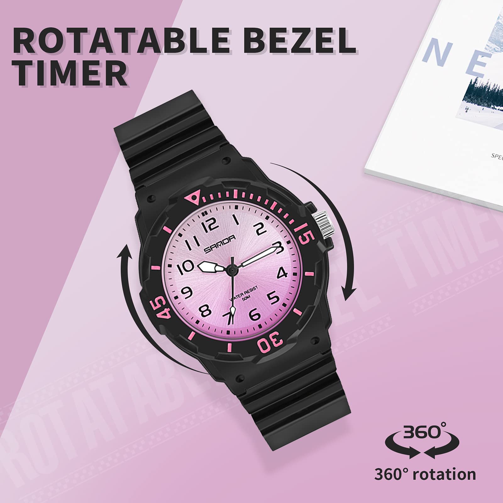 Findtime Women's Nurse Watch with Second Hand photo 3