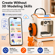 Entina Tina2C 3D Printer for Kids and Beginners, Auto Leveling App Control, Quiet STEM Printer with 4-Color Filament Bundle