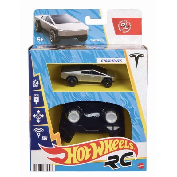 Hot Wheels 2025 Tesla Cybertruck R/C USB Rechargable 1:64 Scale