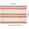 thumbnail image 3 of Placemats Set of 4 Abstract Red White Linen Texture 18"X12" Table Placemats Dining Table Mats for Kitchen Dining Table Party, 3 of 6