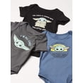 thumbnail image 2 of Star Wars Baby Boys' Baby Yoda 3-Pack Bodysuits - multi, 6 - 9 months (Newborn), 2 of 6