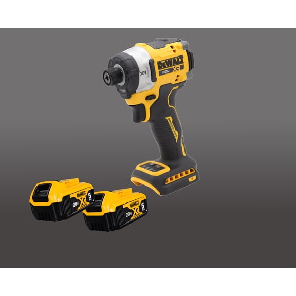 DeWalt DCF860B 20V MAX XR 1/4" Cordless Impact Driver with (2) 5Ah Batteries