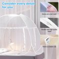 thumbnail image 3 of Mosquitera en forma de tienda AMMER desplegable para camas desde tamaño individual hasta king, 3 of 8