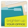 thumbnail image 7 of (2 pack) Pendaflex Colored File Folders 1/3 Cut Top Tab Letter Teal/Light Teal 100/Box 15213TEA, 7 of 7