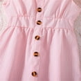 thumbnail image 6 of Casual Girls Summer Dresses Elegant New Flying Sleeve Striped Shirt Cute Dresses For Girls Pink Size 9-10 Years, 6 of 9