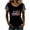 Black 2, variant on DGMIOCS 4th of July Outfits for Women Crew Neck Patriotic Tops Short Sleeve Summer T-Shirt Dark Purple L