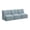 Mist Fabric, variant on Assemble Modular 3 Seater Sectional Lounge Sofa in Fog Fabric