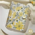 thumbnail image 4 of ipoul Refillable Journal, A5 Binder 6 Ring, Ruled Paper, Embroidery Fabric Cover, Budget Planner, Journal for Women, Yellow Daisy, 4 of 9