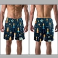 thumbnail image 3 of luoweisi Men's Beach Shorts Quick Dry Swim Trunks with Mesh Lining Candle L, 3 of 5