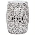 thumbnail image 1 of Safavieh Ceramic Garden Stool with Flower and Vine Design, 1 of 2