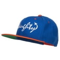 thumbnail image 2 of Naughty Devil Embroidered Two Tone Snapback - Royal Orange OSFM, 2 of 5
