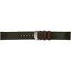 Timex Men's Expedition Sport 20mm Genuine-Leather Replacement Watch Band, Olive Green/Brown
