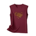 thumbnail image 4 of Summer Vest Tops for Women Round Neck Womens Heart Printed Sleeveless Basic Street Tank Tops, 4 of 4
