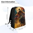 thumbnail image 4 of Cauagu Colorful Bull Western Man Print Backpacks,Travel Daypack Casual Laptop Backpack Bookbag Fits 15 Inch Computer for Men Women, 4 of 8