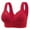 Red, variant on Bigersell Push up Bra New Ladies Seamless Comfortable No Underwire Breathable Gathering Front Opening Buckle Bra Woman Underwear Sport Bra Style F-648 Red-1 M