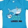 thumbnail image 4 of Inktastic My Great Uncle Loves Me with Cute Sharks Boys or Girls Baby Bodysuit, 4 of 5