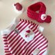 thumbnail image 1 of Christmas Dog Clothes Scarf Fall/Winter Cat/Puppy Cute Stripes with Sweater Holiday Designer  Clothes  Pet Products  Winter ShopWise Round, 1 of 6