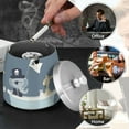 thumbnail image 4 of Yayeee Ashtray with Lid for Cigarette Smokeless Stainless Steel Home Ash Holder, Cute Animals, 4 of 7
