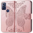 thumbnail image 2 of Designed for Moto G Play 2023 Case Wallet,Women Flip Protective Cover with Credit Card Holders Butterfly Embossed PU Leather Wrist Strap Phone Case for Motorola Moto G Play 2023 (Rose Gold), 2 of 14