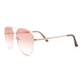 thumbnail image 3 of Classy Tear Drop Traditional Officer Pilots Metal Rim Sunglasses Gold - Rose Pink, 3 of 4