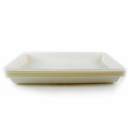 Quantity 1 - Perma-Nest Heavy Duty Plant Greenhouse Growing Tray - (Tan) No Drain Holes - Makes a Great Drip Tray - Perfect for Seed Starts, Microgreens, Wheatgrass, (Best Way To Start Seeds In Greenhouse)
