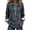 Dark Gray, variant on Denim Sweater For Women Collar Button Up Patchwork Denim Pullover Shirt Knit Jean Sweater Casual Wear Blouses Dark blue XL